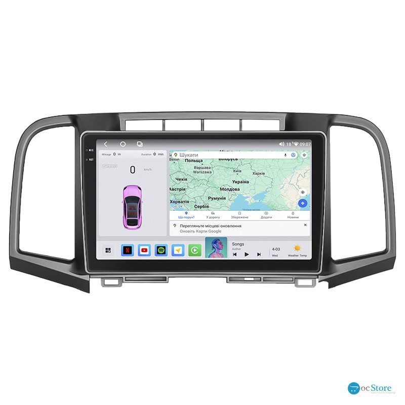 Штатная магнитола Lesko для Toyota Venza I Рестайлинг 2012-2017 экран 9" 4/64 QLED CarPlay 4G Wi-Fi GPS 360 Prime