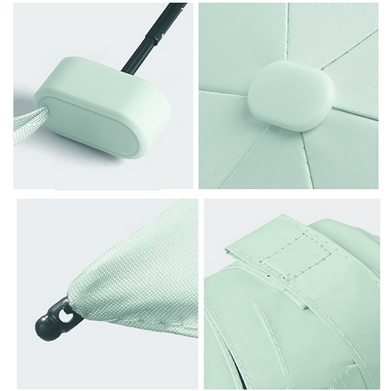 Мини-зонт 191T карманный с чехлом капсулой Turquoise