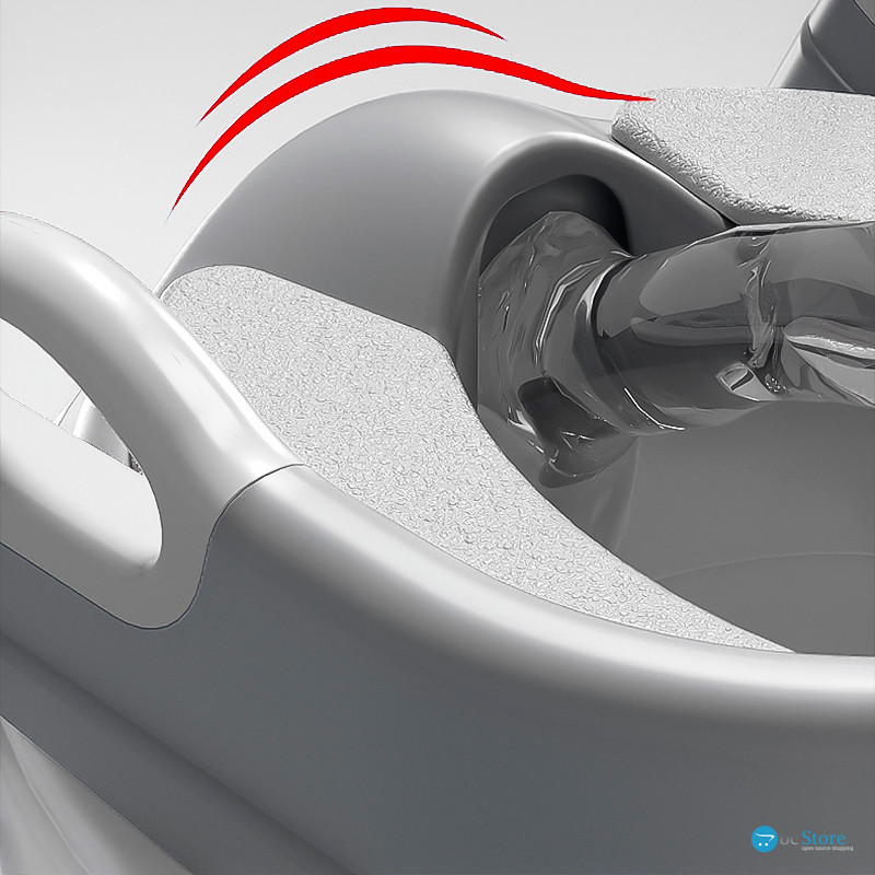 Детское сиденье на унитаз со ступенькой и ручками Bestbaby BC-108 Gray