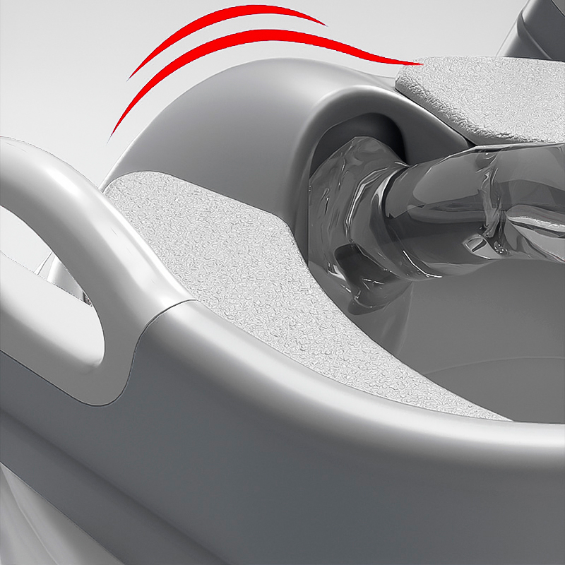 Детское сиденье на унитаз со ступенькой и ручками Bestbaby BC-108 Gray