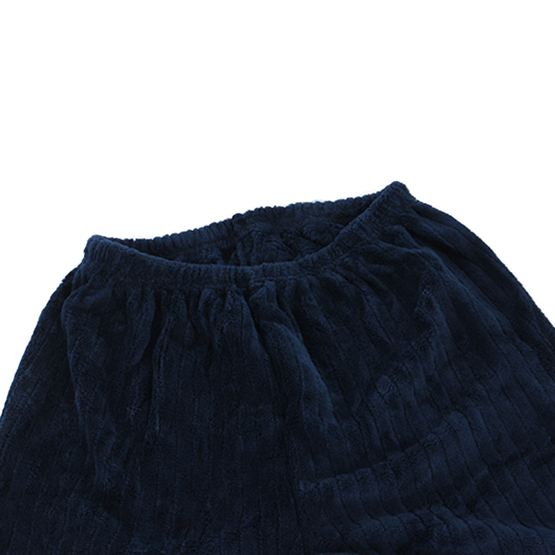 Комплект мужской пижамы CK-208 Dark Blue рубашка с длинным рукавом и штанами теплая 2XL