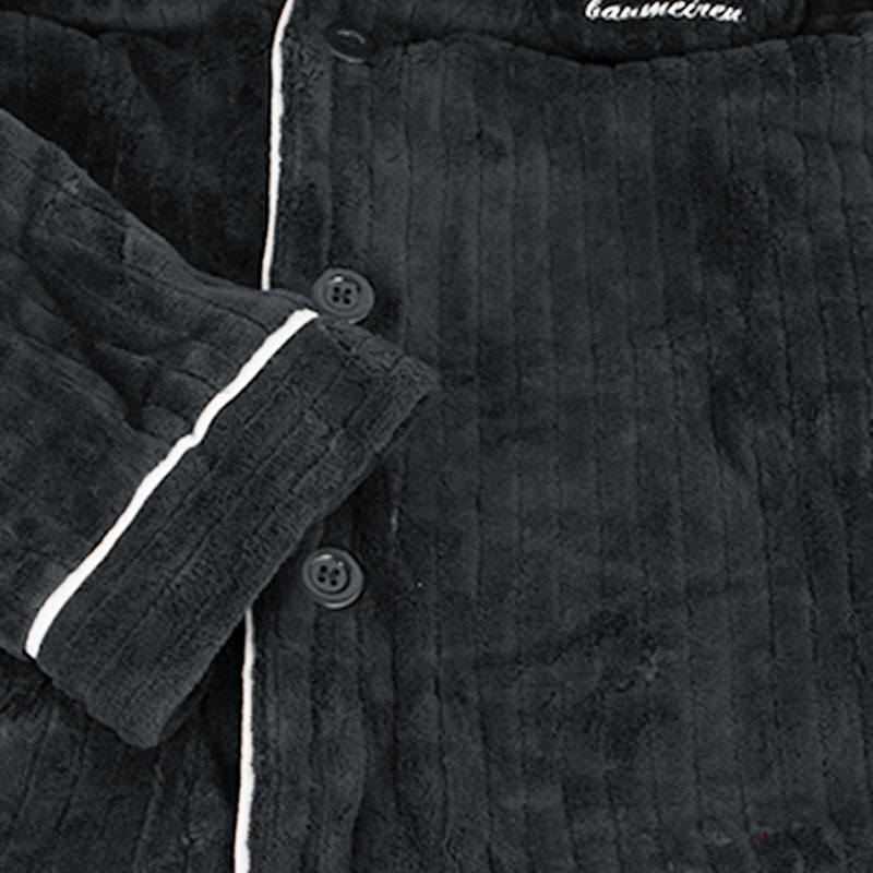 Комплект мужской пижамы CK-214 Gray рубашка с длинным рукавом и штанами теплая L