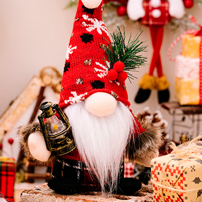 Новогодняя игрушка Рождественский Гном A6-10 24*7 Red