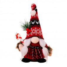 Новогодняя игрушка Рождественский Гном A6-9 24*7 Red