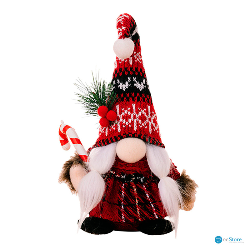 Новогодняя игрушка Рождественский Гном A6-9 24*7 Red