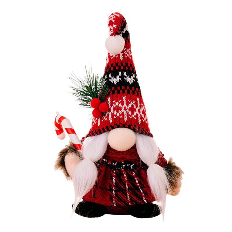Новогодняя игрушка Рождественский Гном A6-9 24*7 Red