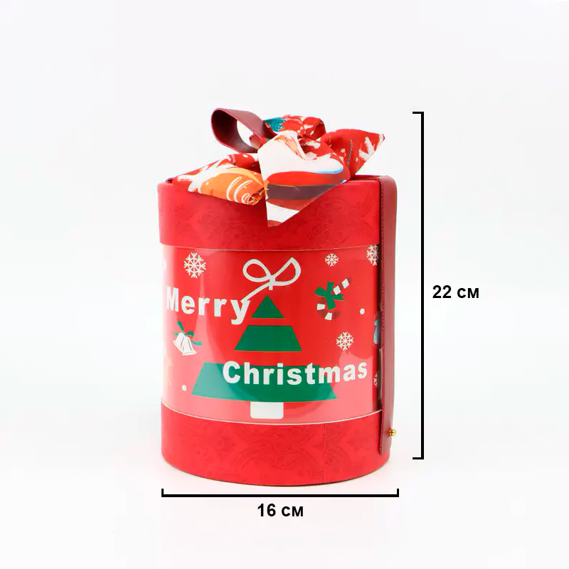 Рождественский подарочный набор 23 чашка крем для рук носки новогодние подарок на новый год
