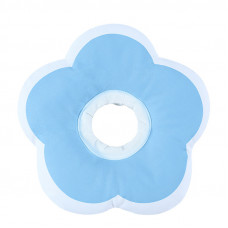 Мягкий воротник-подушка для кошек DT1018 послеоперационный защитный от вылизывания M Blue