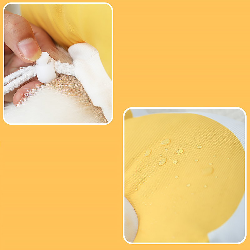 Мягкий воротник-подушка для кошек DT1018 послеоперационный защитный от вылизывания M Yellow