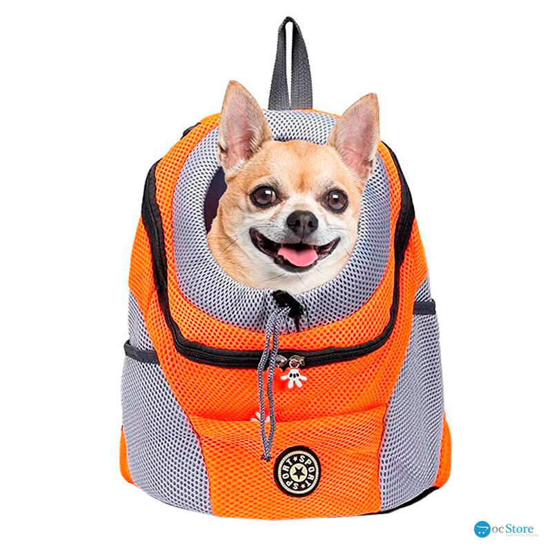 Рюкзак-переноска для кошек и собак Venxius D-07 Orange M