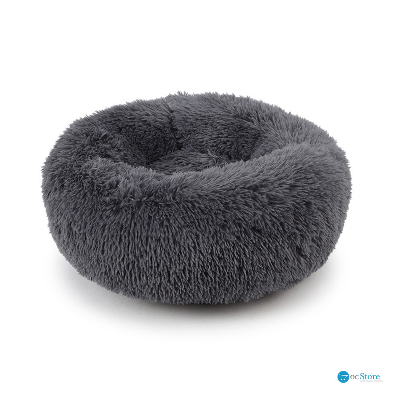 Лежак пуфик для котов собак круглый 552201 S Dark Grey