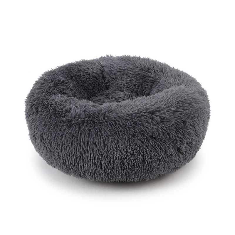 Лежак пуфик для котов собак круглый 552201 S Dark Grey