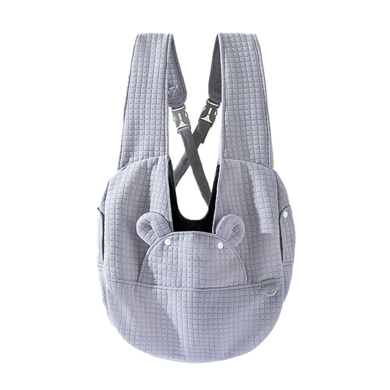 Нагрудная сумка-переноска для котов и собак 2307MSML1185 кенгуру Gray