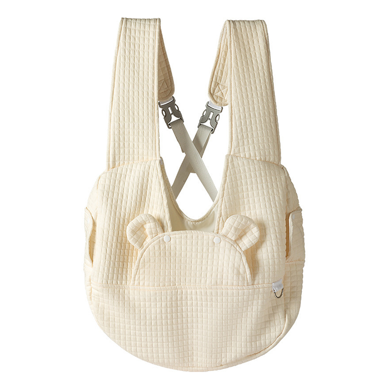 Нагрудная сумка-переноска для котов и собак 2307MSML1185 кенгуру White