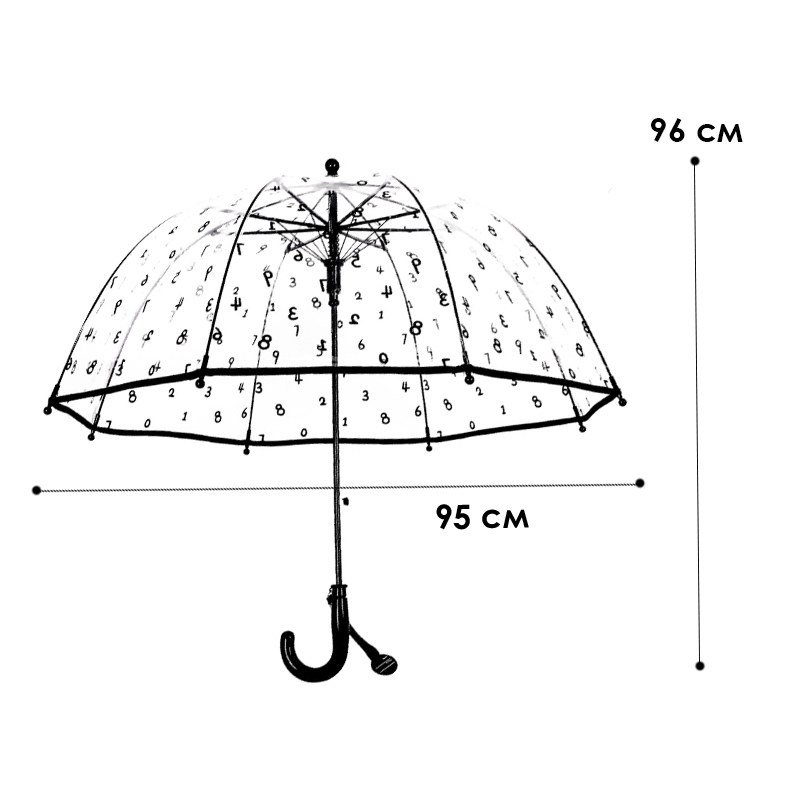 Детский зонт RST RST046A Цифры Black