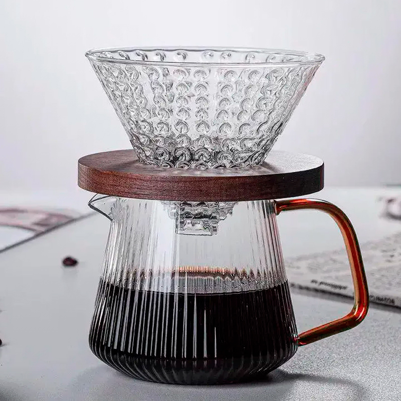 Сервер Ecocoffeetools B360580 графин для приготовления кофе заварник для пуровера стеклянный 580 мл