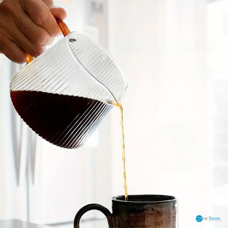 Сервер Ecocoffeetools B360580 графин для приготовления кофе заварник для пуровера стеклянный 580 мл