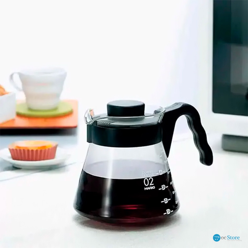 Сервер Ecocoffeetools S600 600 мл графин для приготовления кофе заварник для пуровера стеклянный Black