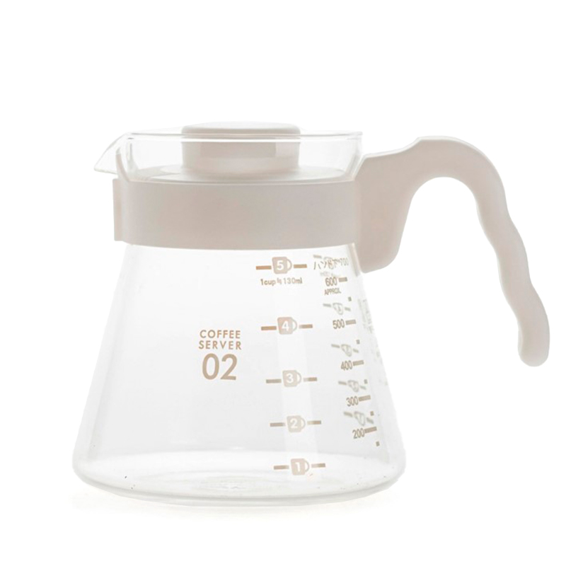 Сервер Ecocoffeetools S600 600 мл графин для приготовления кофе заварник для пуровера стеклянный White