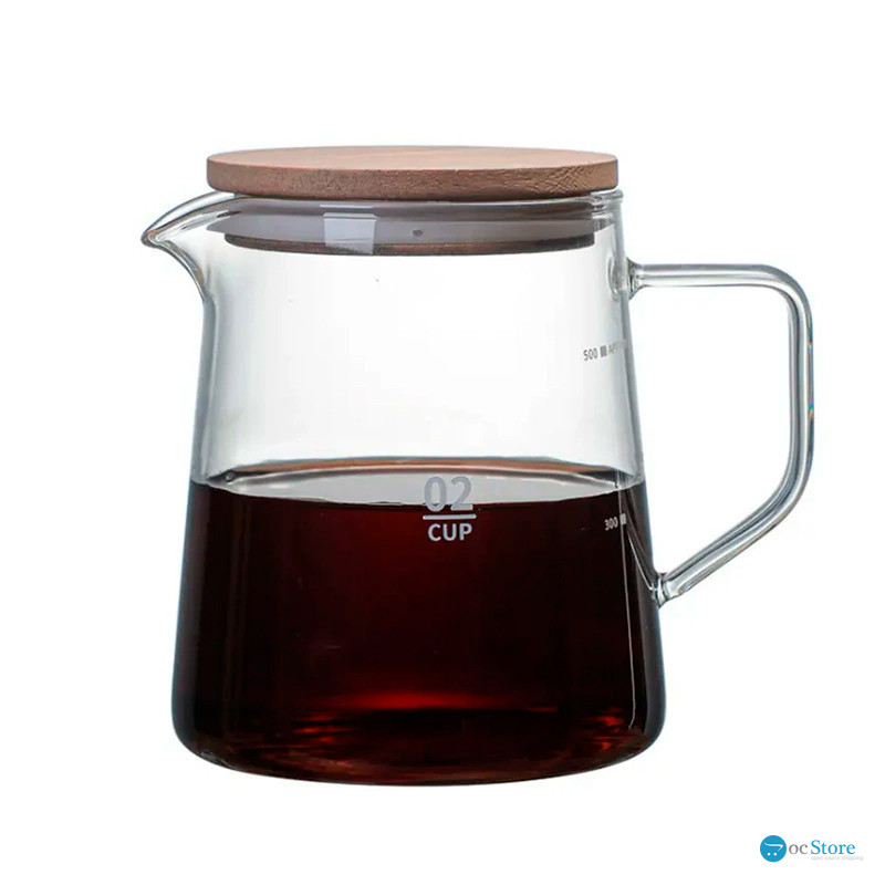 Сервер Ecocoffeetools S900 графин для приготовления кофе заварник для пуровера стеклянный 500 мл