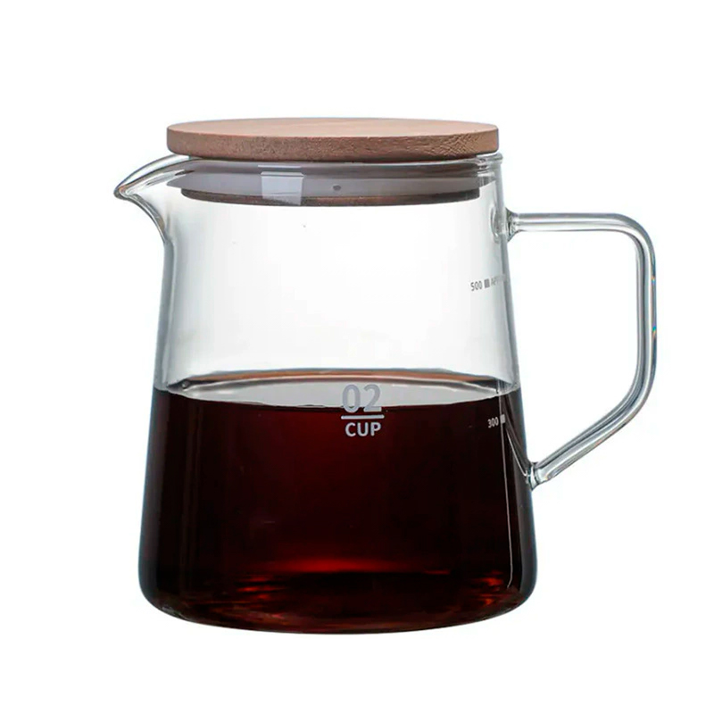 Сервер Ecocoffeetools S900 графин для приготовления кофе заварник для пуровера стеклянный 500 мл
