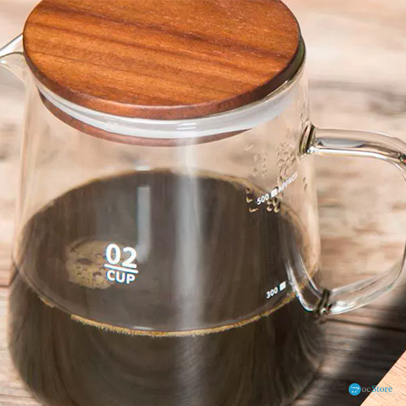 Сервер Ecocoffeetools S900 графин для приготовления кофе заварник для пуровера стеклянный 500 мл