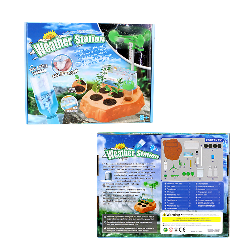 Научный игровой набор Weather Station TXX-037 выращивание растений и эксперименты растительный лабиринт биологическая посадка семян