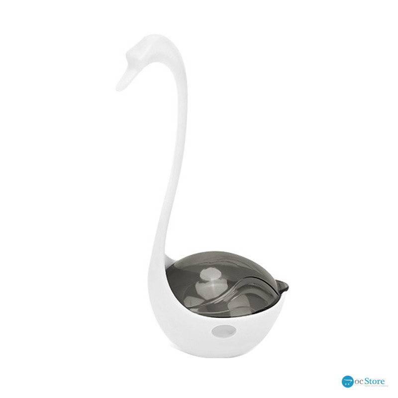 Игрушка кормушка DT-1223 Лебедь 8,5*8*17,5 см с инфракрасным светом White