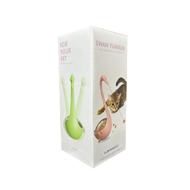 Игрушка кормушка DT-1223 Лебедь 8,5*8*17,5 см с инфракрасным светом White