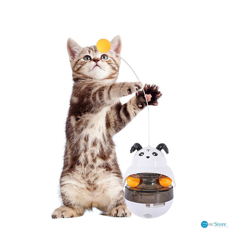 Игрушка DT-653 Неваляшка Барашек для котов с шариками и кормушкой