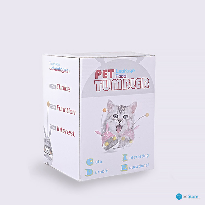 Игрушка DT-653 Неваляшка Барашек для котов с шариками и кормушкой