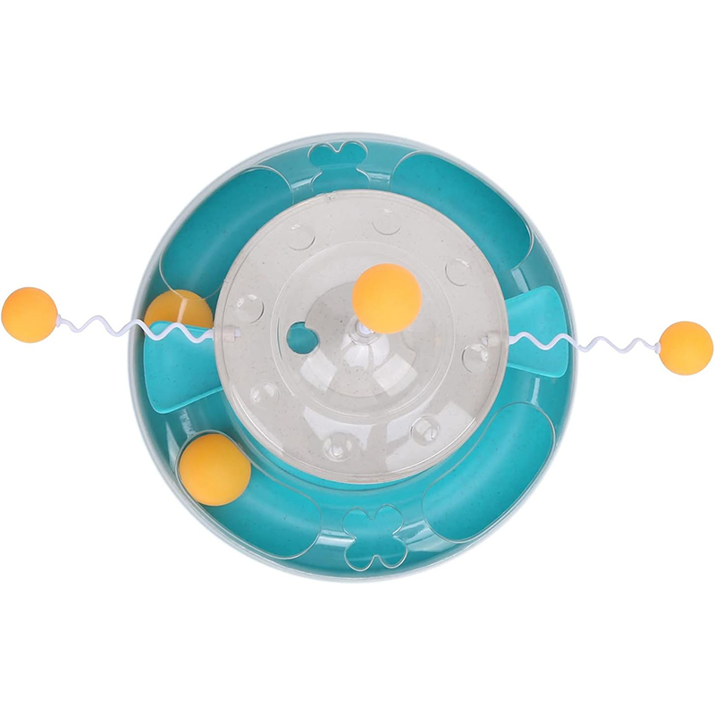 Игрушка для кошек DT312 игровой комплекс с шариками Mint Green