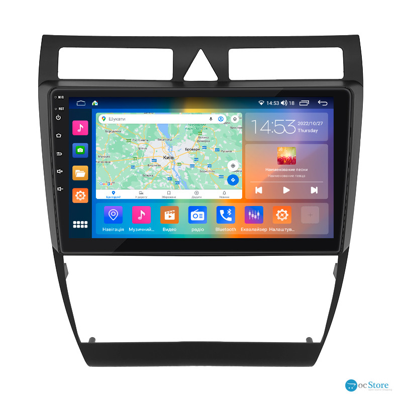 Штатная магнитола Lesko для Audi RS 6 I (C5) 2002-2006 экран 9" 2/32Gb CarPlay 4G Wi-Fi GPS Prime