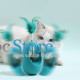 Игрушка для котов Taotaopets 027714 Неваляшка с перьями и кошачьей мятой Blue