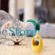 Игрушка для котов Taotaopets 027714 Неваляшка с перьями и кошачьей мятой Yellow