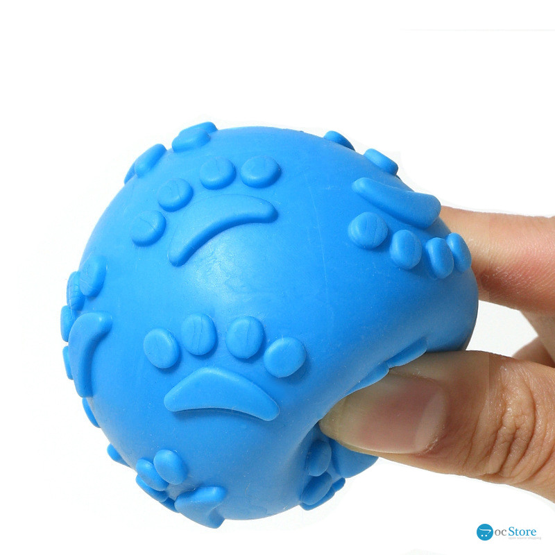 Игрушка Мяч DT1149 жевательный резиновый для Собак D:6,0 см Blue