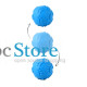 Игрушка Мяч DT1149 жевательный резиновый для Собак D:6,0 см Blue
