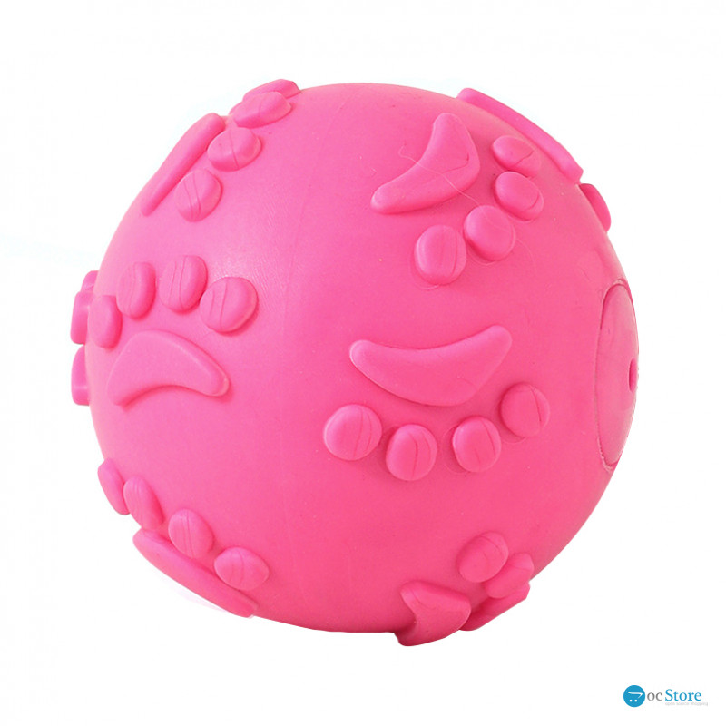 Игрушка Мяч DT1149 жевательный резиновый для Собак D:6,0 см Pink