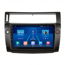 Штатная магнитола Lesko для Citroen C4 I 2004-2014 экран 9" 4/64Gb 4G Wi-Fi GPS Top