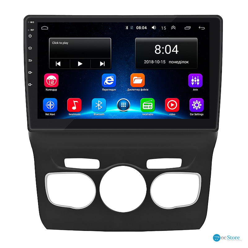 Штатная магнитола Lesko для Citroen C4 II 2010-2016 экран 10" 2/32Gb Wi-Fi GPS Base