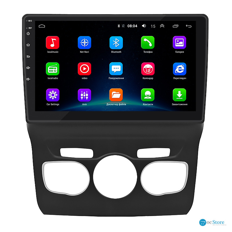 Штатная магнитола Lesko для Citroen C4 II 2010-2016 экран 10" 2/32Gb Wi-Fi GPS Base