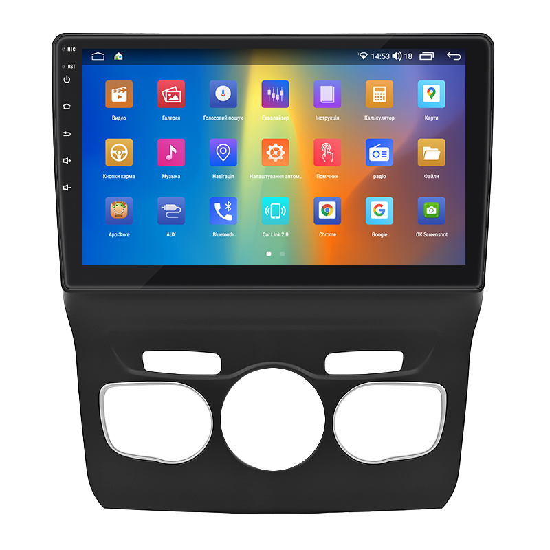 Штатная магнитола Lesko для Citroen C4 II 2010-2016 экран 10" 2/32Gb CarPlay 4G Wi-Fi GPS Prime