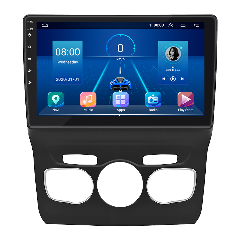 Штатная магнитола Lesko для Citroen C4 II 2010-2016 экран 10" 2/32Gb 4G Wi-Fi GPS Top