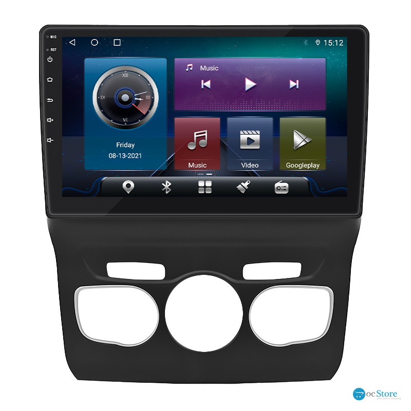 Штатная магнитола Lesko для Citroen C4 II 2010-2016 экран 10" 4/64Gb 4G Wi-Fi GPS Top