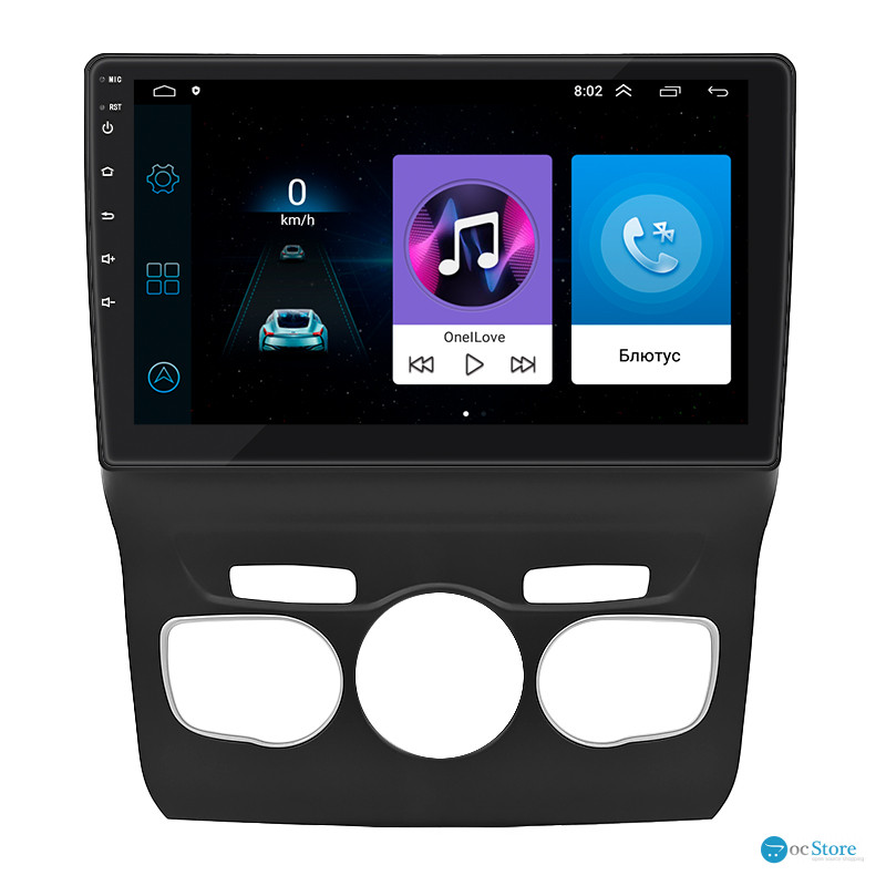 Штатная магнитола Lesko для Citroen C4 II Рестайлинг 2015-н.в. экран 10" 1/16Gb Wi-Fi GPS Base