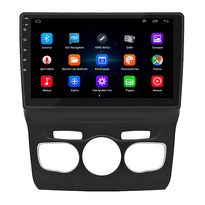 Штатная магнитола Lesko для Citroen C4 II Рестайлинг 2015-н.в. экран 10" 1/16Gb Wi-Fi GPS Base