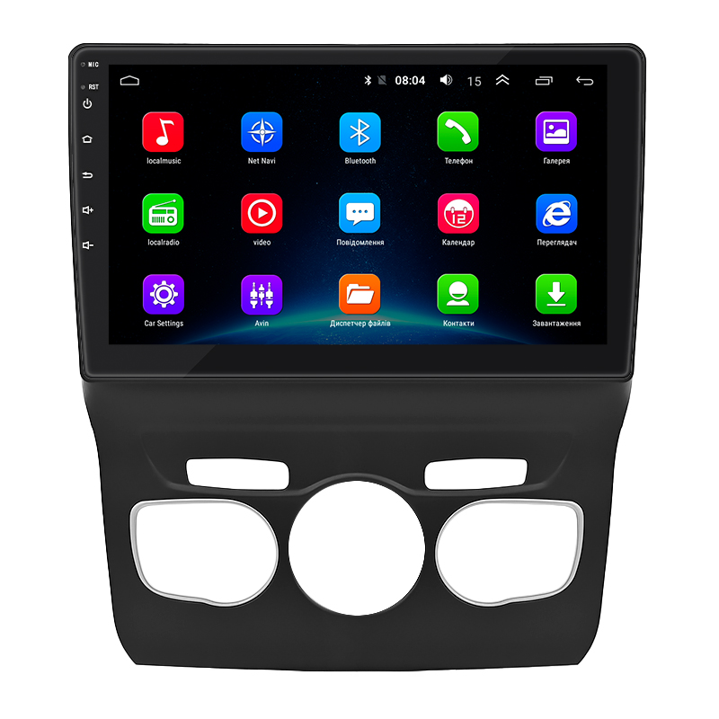 Штатная магнитола Lesko для Citroen C4 II Рестайлинг 2015-н.в. экран 10" 2/32Gb Wi-Fi GPS Base