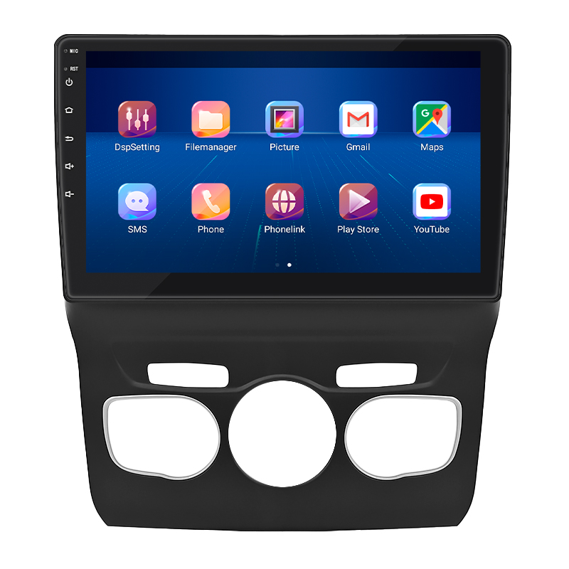 Штатная магнитола Lesko для Citroen C4 II Рестайлинг 2015-н.в. экран 10" 2/32Gb 4G Wi-Fi GPS Top