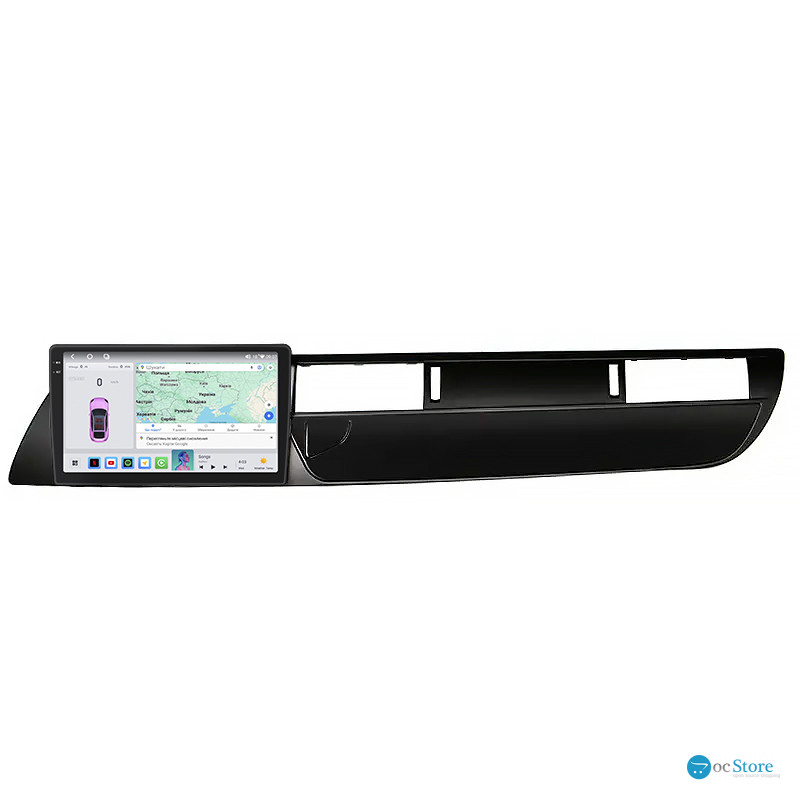 Штатная магнитола Lesko для Citroen C5 II 2007-2017 экран 9" 4/64 QLED CarPlay 4G Wi-Fi GPS 360 Prime