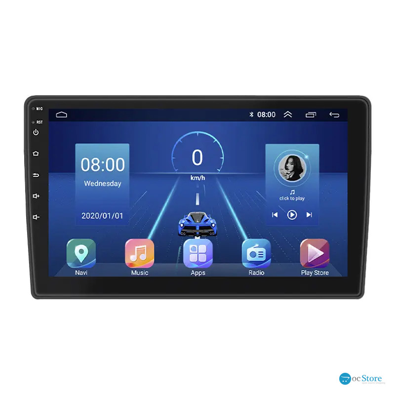 Штатная магнитола Lesko для Citroen C5 II 2008-2016 экран 10" 4/64Gb 4G Wi-Fi GPS Top